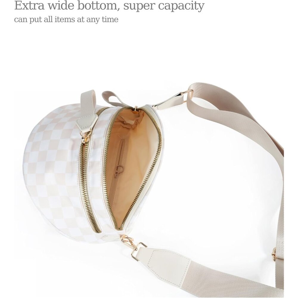 Durable Machine Washable Checkered Crossbody Bag … - image 3